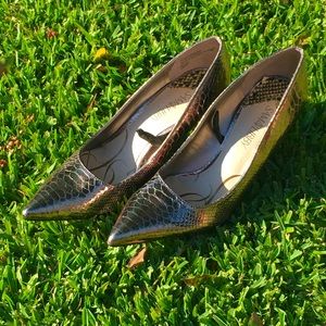 Sam & libby gold 3 inch high heel size 10